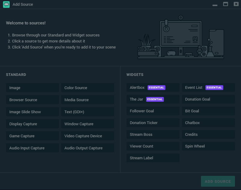 Streamlabs Sources